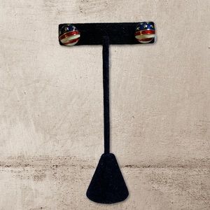 JOAN RIVERS- American Flag Stud Earrings